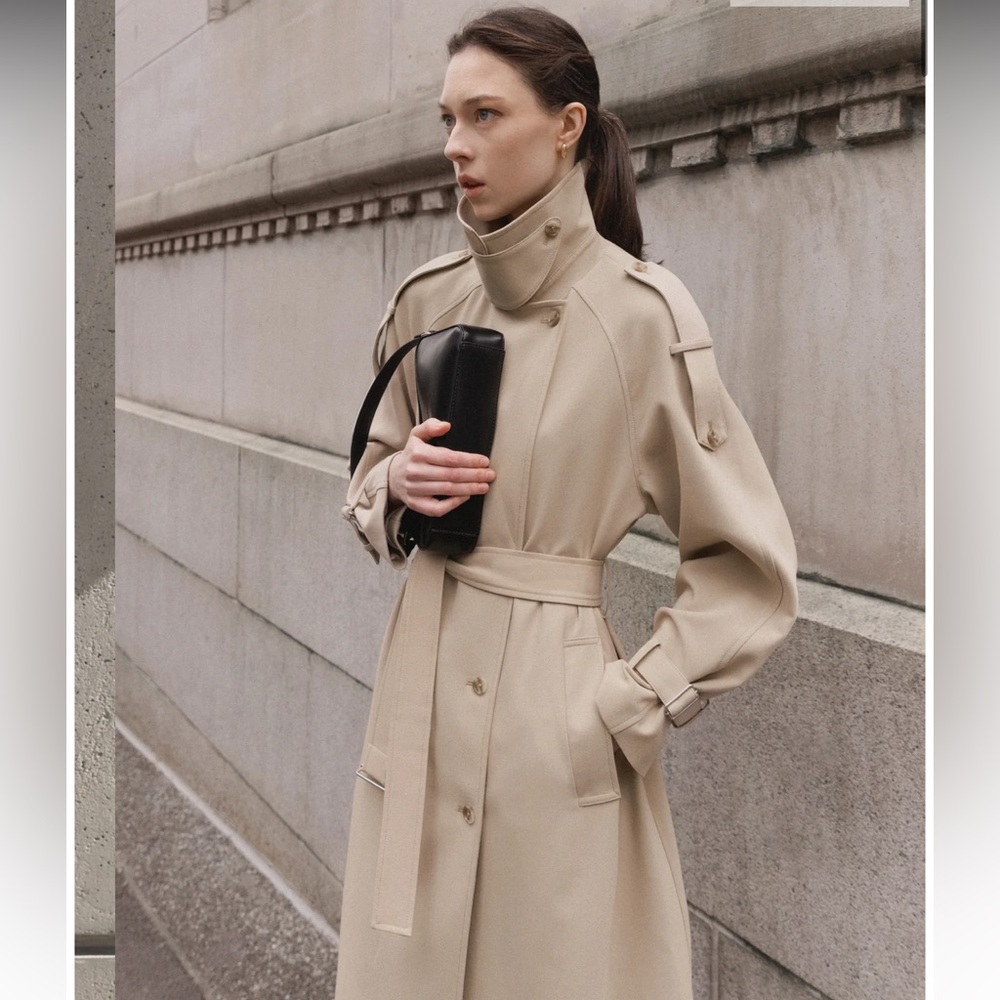 Oak and Fort trench coat